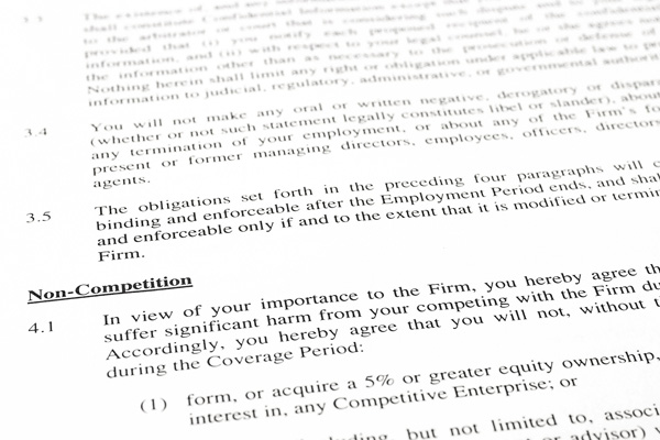 Non Competition Agreement Kierman Law
