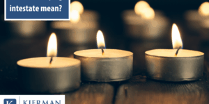 What does dying intestate mean