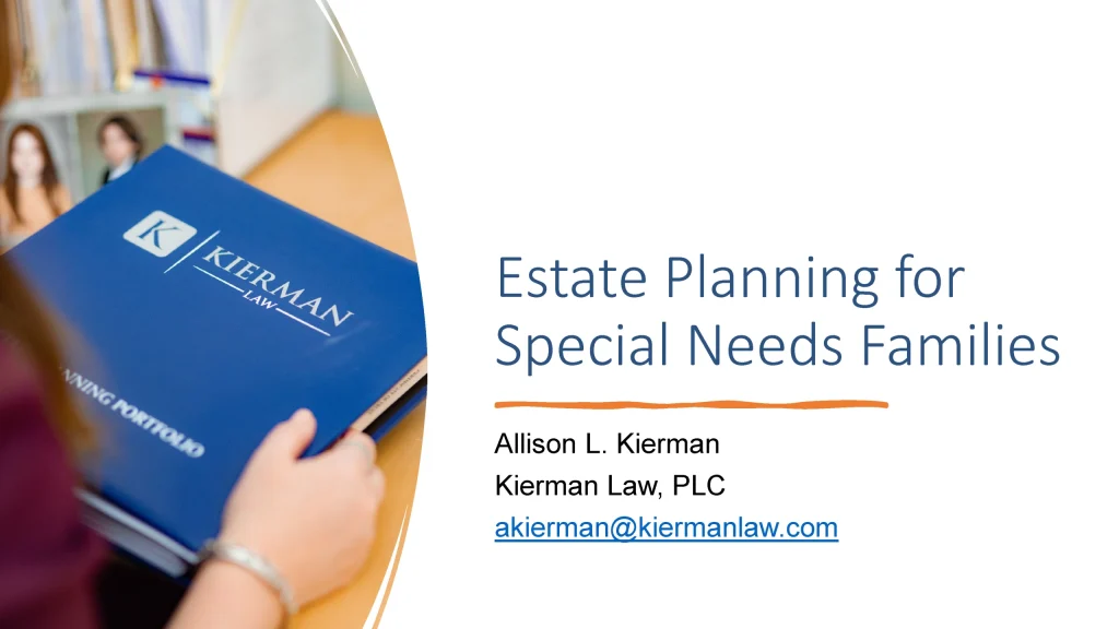 Estate Planning for Special Needs Families