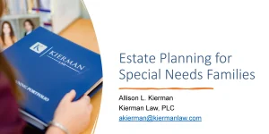 Estate Planning for Special Needs Families